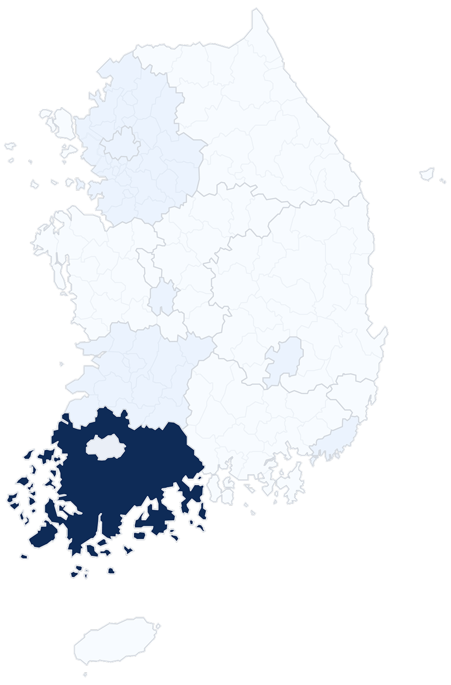 전남 지도 이미지